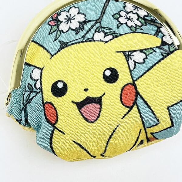 ポケットモンスター ピカチュウ 和柄 がま口コインケース 財布 ポケモン 商品画像2：キャラグッズPERFECT WORLD TOKYO