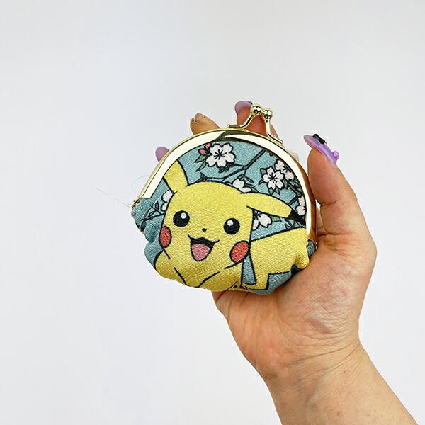 ポケットモンスター ピカチュウ 和柄 がま口コインケース 財布 ポケモン 商品画像5：キャラグッズPERFECT WORLD TOKYO