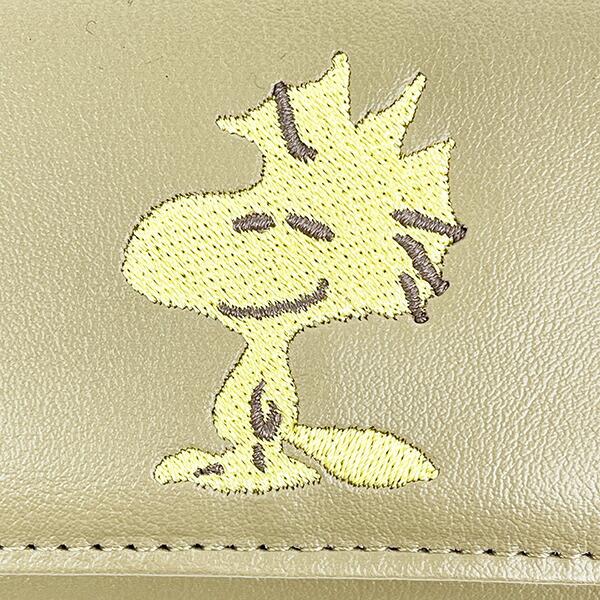スヌーピー ウッドストック コンパクト三つ折財布 ベージュ SNOOPY 商品画像2：キャラグッズPERFECT WORLD TOKYO