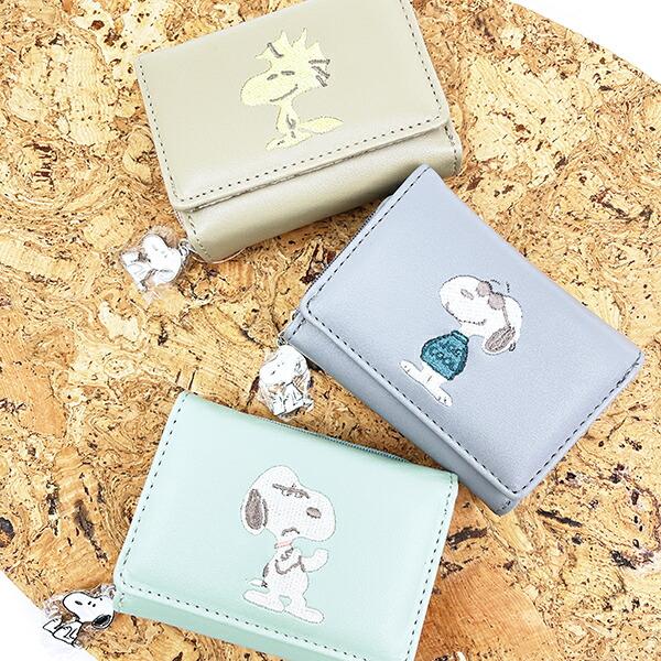 スヌーピー ウッドストック コンパクト三つ折財布 ベージュ SNOOPY 商品画像8：キャラグッズPERFECT WORLD TOKYO