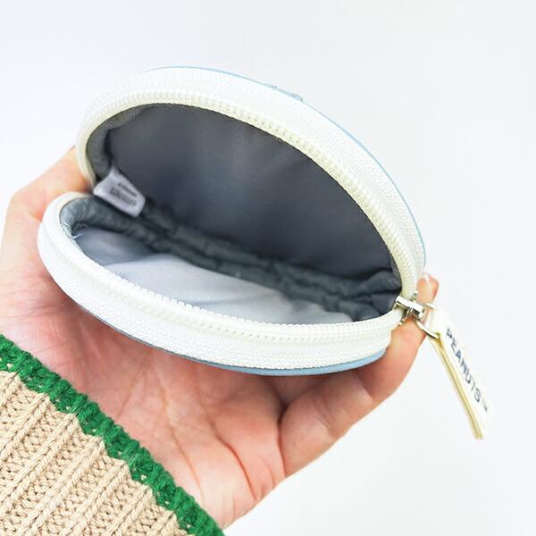 スヌーピー サークルポーチ グレー ベースボール SNOOPY 商品画像4：キャラグッズPERFECT WORLD TOKYO