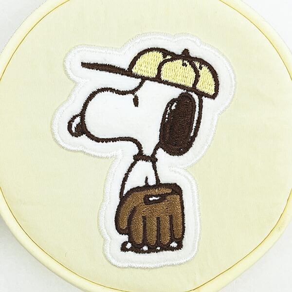 スヌーピー サークルポーチ アイボリー ベースボール SNOOPY 商品画像2：キャラグッズPERFECT WORLD TOKYO
