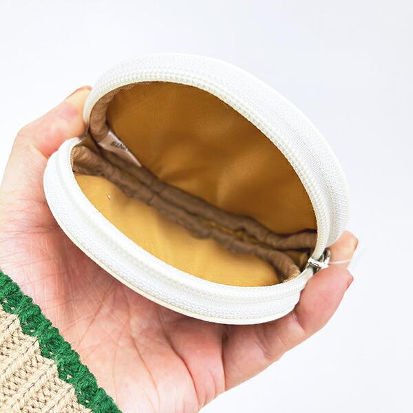 スヌーピー サークルポーチ アイボリー ベースボール SNOOPY 商品画像4：キャラグッズPERFECT WORLD TOKYO