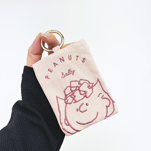 スヌーピー サリー カラビナ付きミニポーチ (ピンク) SNOOPY 商品画像5：キャラグッズPERFECT WORLD TOKYO