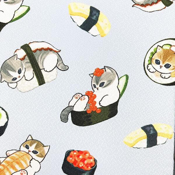 モフサンド お寿司 ちりめん フリーケース ブルー 商品画像2：キャラグッズPERFECT WORLD TOKYO