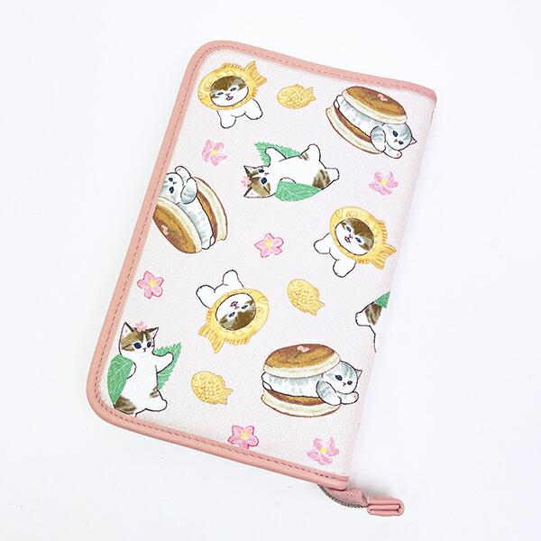 モフサンド 和菓子 ちりめん フリーケース ピンク 商品画像3：キャラグッズPERFECT WORLD TOKYO