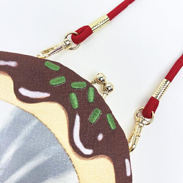 モフサンド たこやきにゃん ちりめん フェイスがま口ポーチ 商品画像5：キャラグッズPERFECT WORLD TOKYO