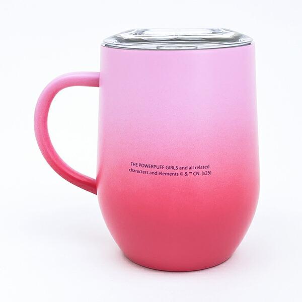 パワーパフガールズ ブロッサム グラデーション 蓋つき ステンレスマグカップ コップ パワパフ 商品画像3：キャラグッズPERFECT WORLD TOKYO