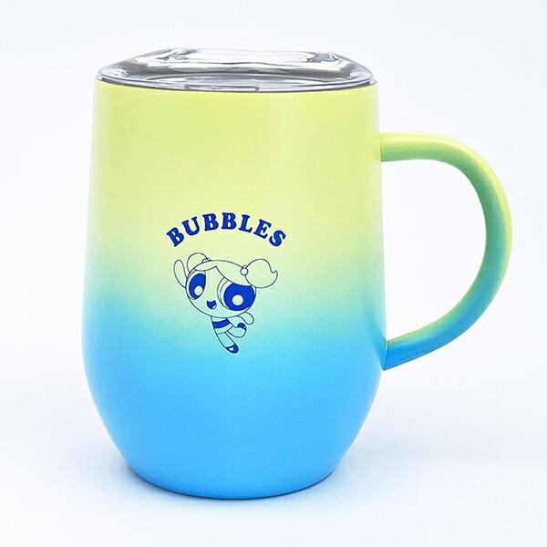 パワーパフガールズ バブルス グラデーション 蓋つき ステンレスマグカップ ･･･