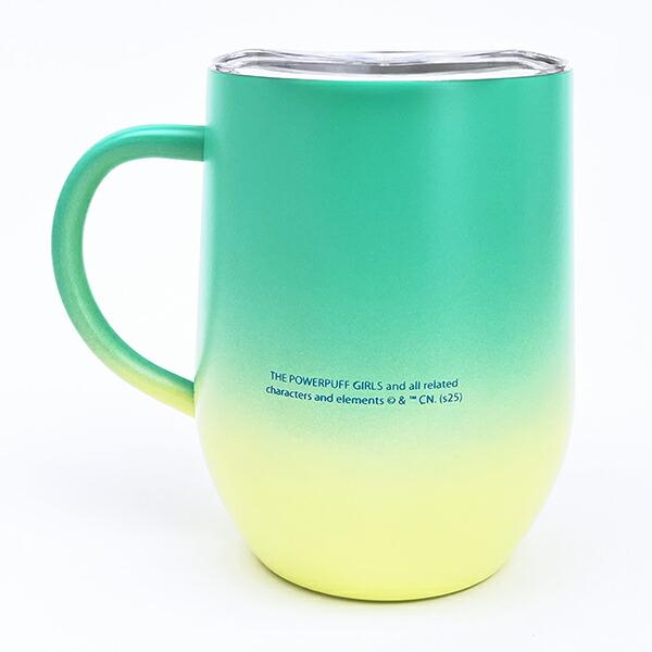 パワーパフガールズ バターカップ グラデーション 蓋つき ステンレスマグカップ コップ パワパフ 商品画像3：キャラグッズPERFECT WORLD TOKYO