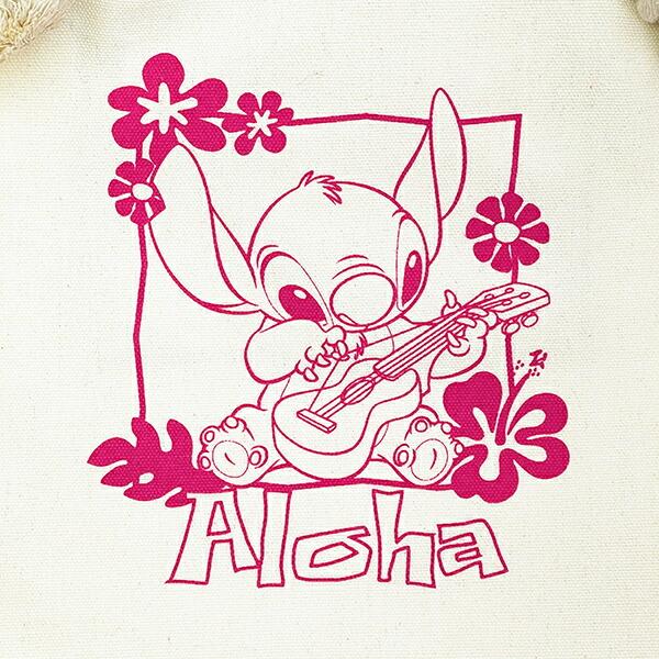 ディズニー スティッチ トートバッグ (ピンク) ハワイアンシリーズ Disney 商品画像2：キャラグッズPERFECT WORLD TOKYO