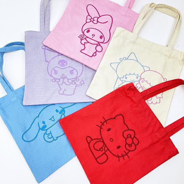 サンリオ ハローキティ 刺繍ミニトートバッグ Sanrio 商品画像5：キャラグッズPERFECT WORLD TOKYO