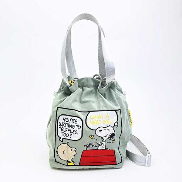 スヌーピー チャーリーブラウン ＡＬＬ刺しゅうショルダー巾着バッグ タイプ･･･