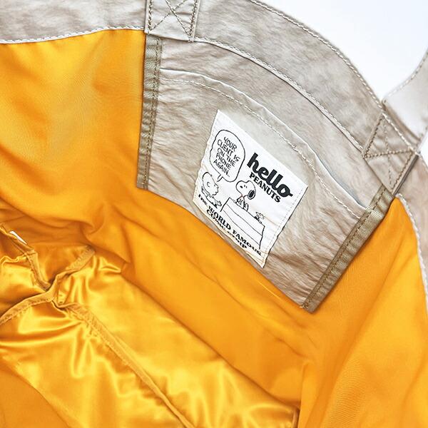 スヌーピー チャーリーブラウン トートバッグ ベージュ SNOOPY 商品画像4：キャラグッズPERFECT WORLD TOKYO