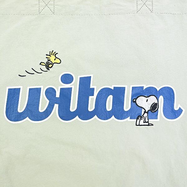 スヌーピー ウッドストック トートバッグ グリーン SNOOPY 商品画像2：キャラグッズPERFECT WORLD TOKYO