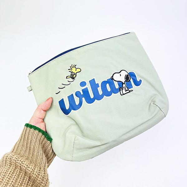 スヌーピー ウッドストック ポーチ グリーン SNOOPY 商品画像6：キャラグッズPERFECT WORLD TOKYO