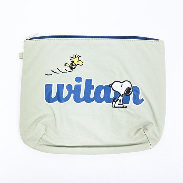 スヌーピー ウッドストック ポーチ グリーン SNOOPY