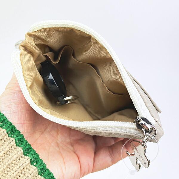 スヌーピー オール 刺繍パスポーチ ベージュ SNOOPY 商品画像5：キャラグッズPERFECT WORLD TOKYO