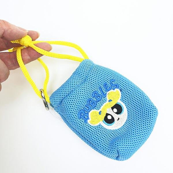 パワーパフガールズ バブルス ふんわりminiメッシュ巾着 (ブルー) パワパフ 商品画像5：キャラグッズPERFECT WORLD TOKYO