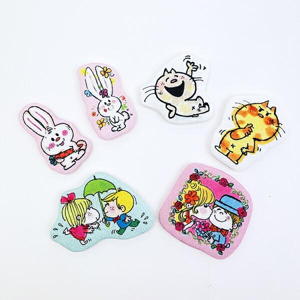 水森亜土 マグネット うさぎにんじん 日本製 商品画像4：キャラグッズPERFECT WORLD TOKYO
