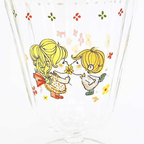 水森亜土 カップル 脚付きグラス  コップ 日本製 商品画像2：キャラグッズPERFECT WORLD TOKYO