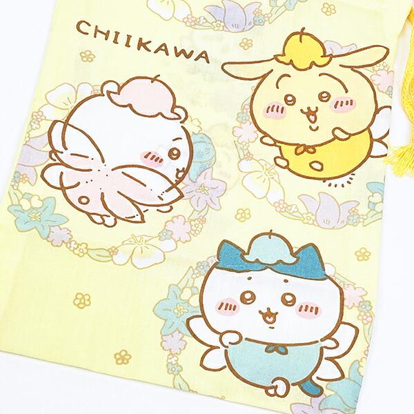 ちいかわ コップ巾着 フェアリーフラワー ランチ 日本製 商品画像2：キャラグッズPERFECT WORLD TOKYO