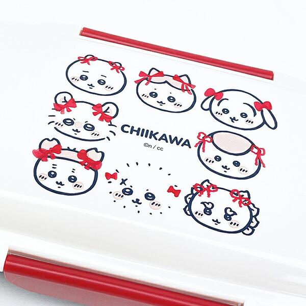 ちいかわ 4点ロック1段ランチボックス リボン 日本製 商品画像3：キャラグッズPERFECT WORLD TOKYO