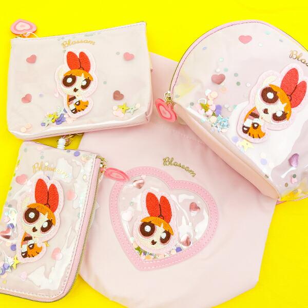 パワーパフガールズ ブロッサム シャカシャカラウンドポーチ ピンク 商品画像9：キャラグッズPERFECT WORLD TOKYO