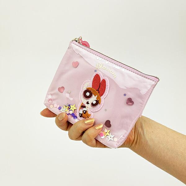 パワーパフガールズ ブロッサム シャカシャカティッシュポーチ ピンク 商品画像6：キャラグッズPERFECT WORLD TOKYO