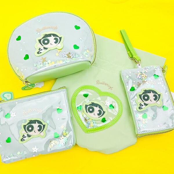 パワーパフガールズ バターカップ シャカシャカ巾着 グリーン 小物入れ 商品画像6：キャラグッズPERFECT WORLD TOKYO