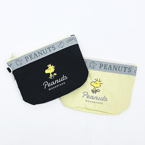 スヌーピー ウッドストック ラウンドボトムポーチ イエロー SNOOPY 商品画像7：キャラグッズPERFECT WORLD TOKYO