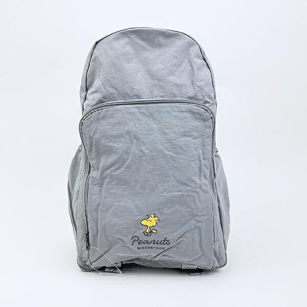 スヌーピー ウッドストック パッカブルリュックサック グレー バッグ SNOOPY 商品画像2：キャラグッズPERFECT WORLD TOKYO