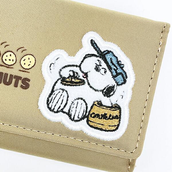 スヌーピー オラフ コンパクト三つ折り財布 ベージュ SNOOPY 商品画像2：キャラグッズPERFECT WORLD TOKYO