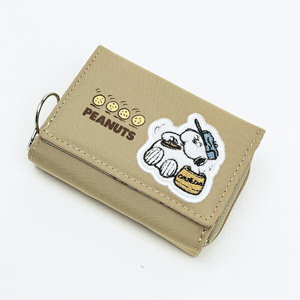 スヌーピー オラフ コンパクト三つ折り財布 ベージュ SNOOPY 商品画像3：キャラグッズPERFECT WORLD TOKYO