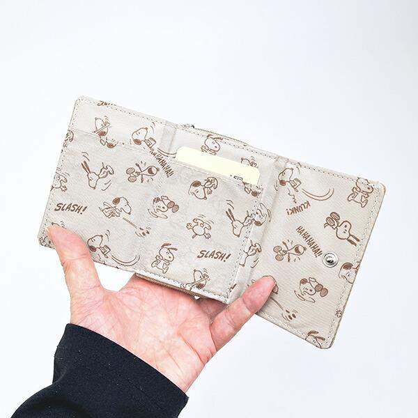 スヌーピー オラフ コンパクト三つ折り財布 ベージュ SNOOPY 商品画像6：キャラグッズPERFECT WORLD TOKYO
