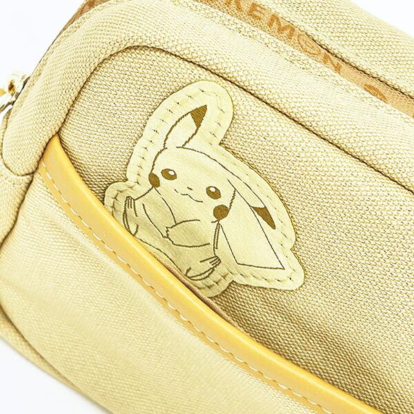 ポケットモンスター ピカチュウ ボックスポーチ イエロー ひょっこりワッペンシリーズ ポケモン 商品画像2：キャラグッズPERFECT WORLD TOKYO