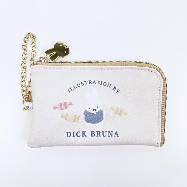 ミッフィー miffy キーパスポーチ アイボリー ドルチェシリーズ キーケース ･･･