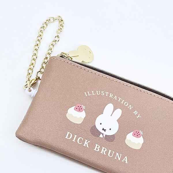 ミッフィー miffy キーパスポーチ ブラウン ドルチェシリーズ キーケース 定期入れ 商品画像2：キャラグッズPERFECT WORLD TOKYO