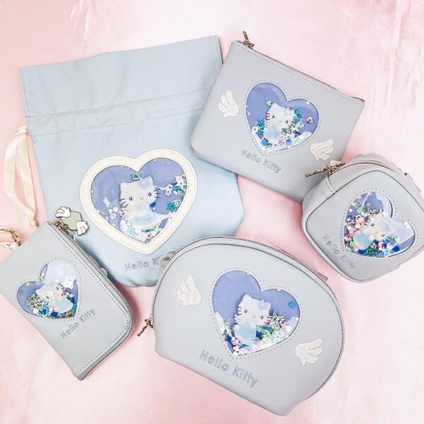 サンリオ ハローキティ キーパスポーチ 定期入れ パスケース キラキラエンジェル Sanrio 商品画像7：キャラグッズPERFECT WORLD TOKYO