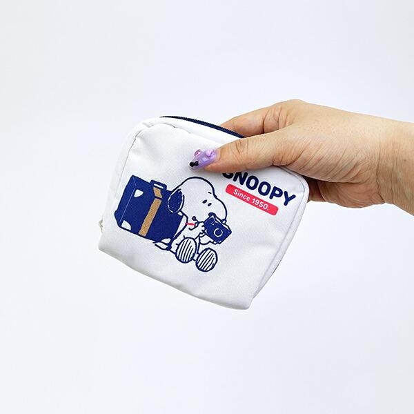 スヌーピー enjoy your trip ミニスクエアポーチ SNOOPY 商品画像6：キャラグッズPERFECT WORLD TOKYO