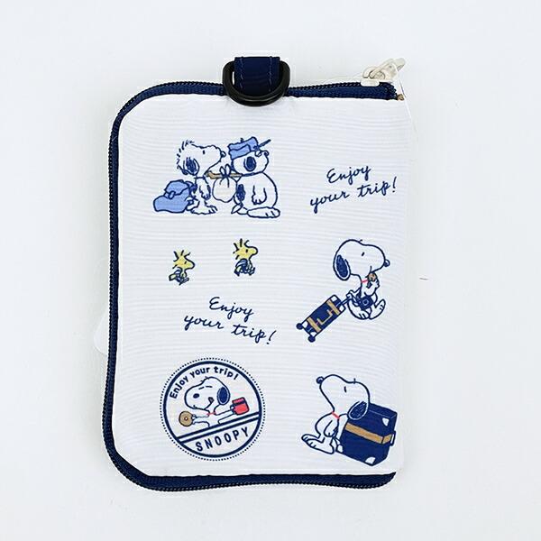 スヌーピー enjoy your trip トラベルスリムウォレット お財布 カードケース SNOOPY 商品画像3：キャラグッズPERFECT WORLD TOKYO