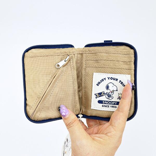 スヌーピー enjoy your trip トラベルスリムウォレット お財布 カードケース SNOOPY 商品画像4：キャラグッズPERFECT WORLD TOKYO