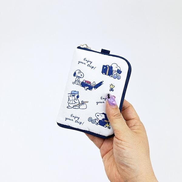 スヌーピー enjoy your trip トラベルスリムウォレット お財布 カードケース SNOOPY 商品画像5：キャラグッズPERFECT WORLD TOKYO
