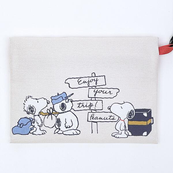 スヌーピー enjoy your trip 3連ポーチ SNOOPY 商品画像5：キャラグッズPERFECT WORLD TOKYO
