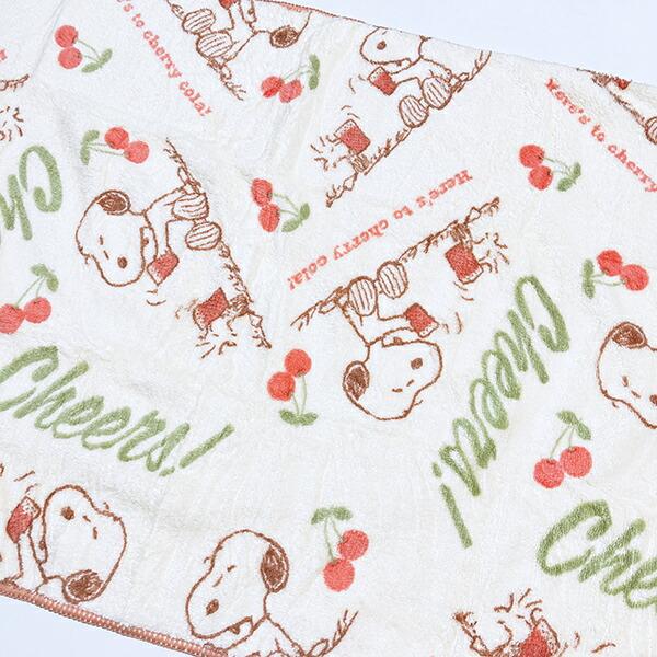 スヌーピー チェリーコーラ クイックドライバスタオル SNOOPY 商品画像2：キャラグッズPERFECT WORLD TOKYO