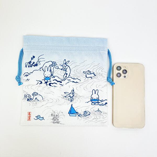 ミッフィー miffy ×鳥獣戯画 巾着 MB  日本製 商品画像3：キャラグッズPERFECT WORLD TOKYO