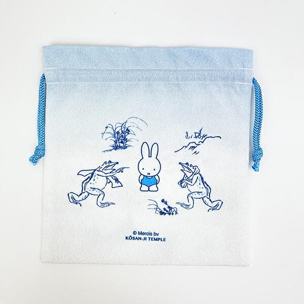 ミッフィー miffy ×鳥獣戯画 巾着 MB  日本製 商品画像4：キャラグッズPERFECT WORLD TOKYO