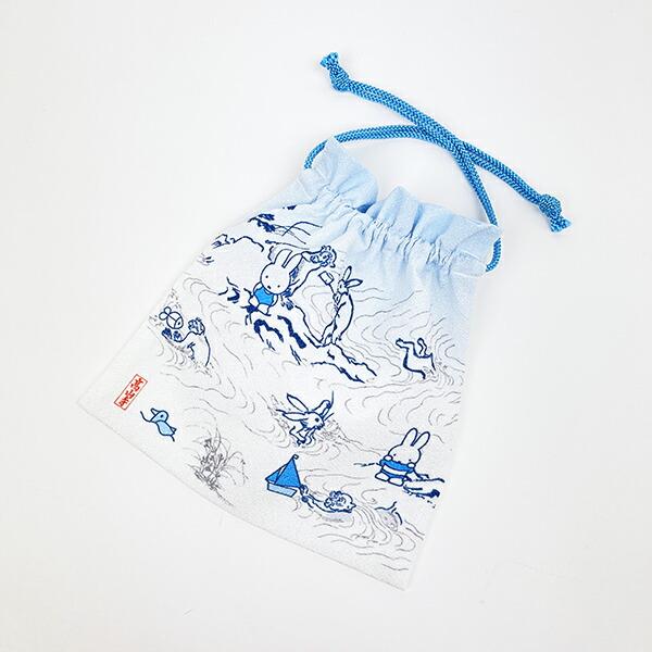 ミッフィー miffy ×鳥獣戯画 巾着 MB  日本製 商品画像5：キャラグッズPERFECT WORLD TOKYO