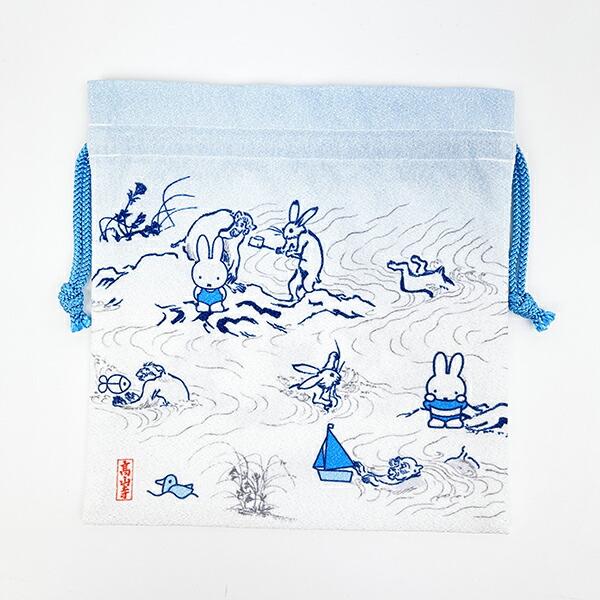 ミッフィー miffy ×鳥獣戯画 巾着 MB  日本製