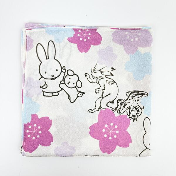 ミッフィー miffy ×鳥獣戯画 風呂敷(A)  日本製 商品画像3：キャラグッズPERFECT WORLD TOKYO